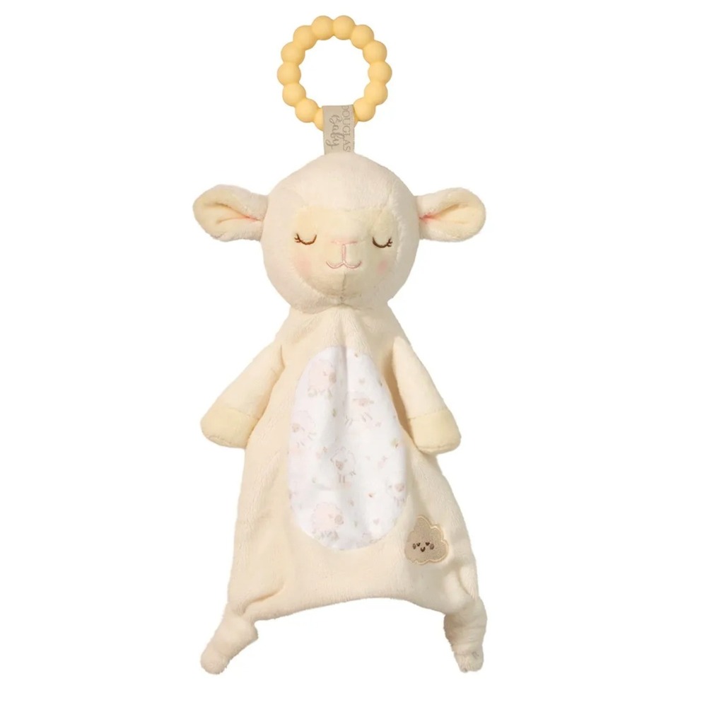 Douglas Baby OS Lamb‎ Snuggler Lovey Teether Toy Cream 6387 Cuddle Toys